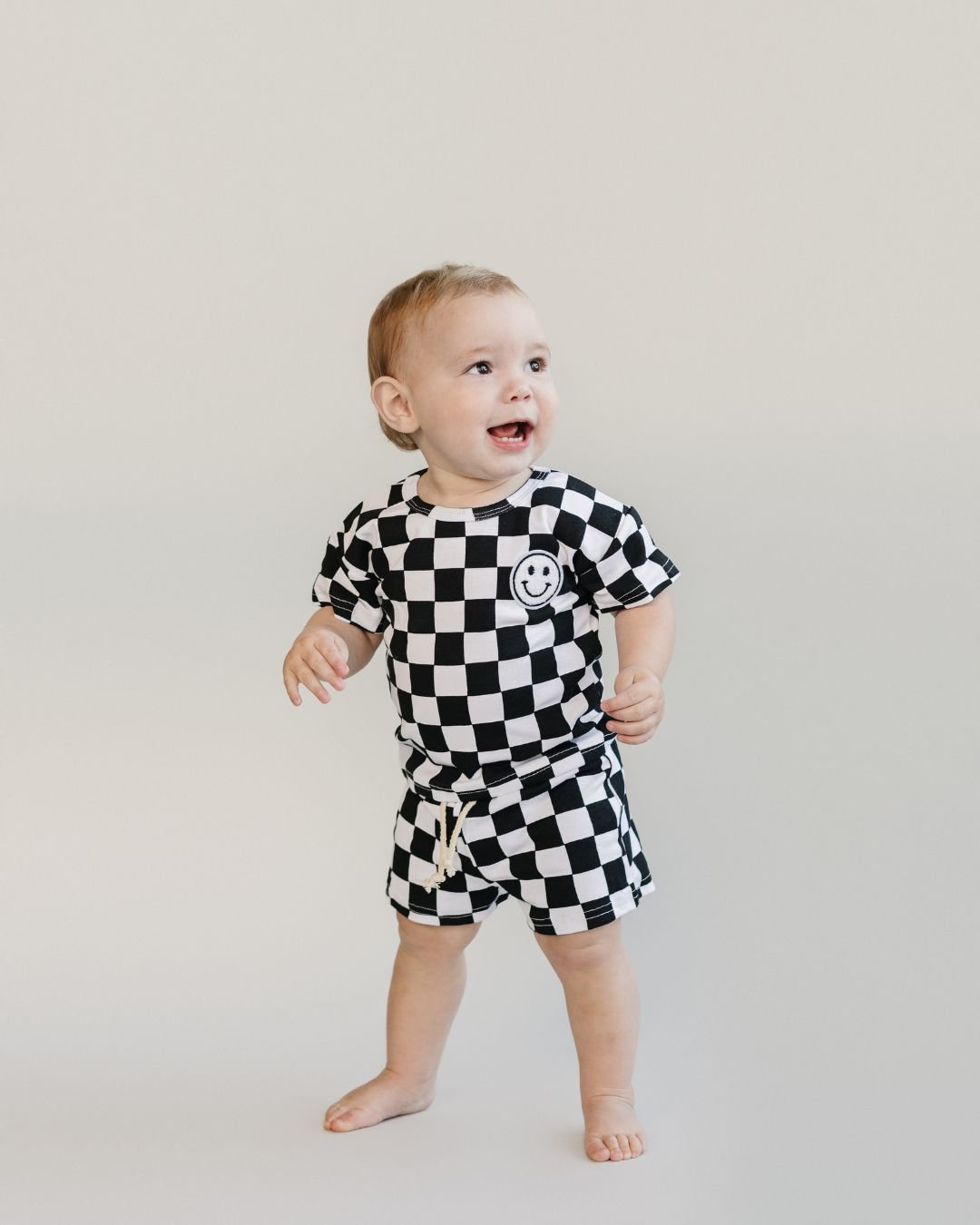 Checkered Shorts Set | Black - Mack & Harvie