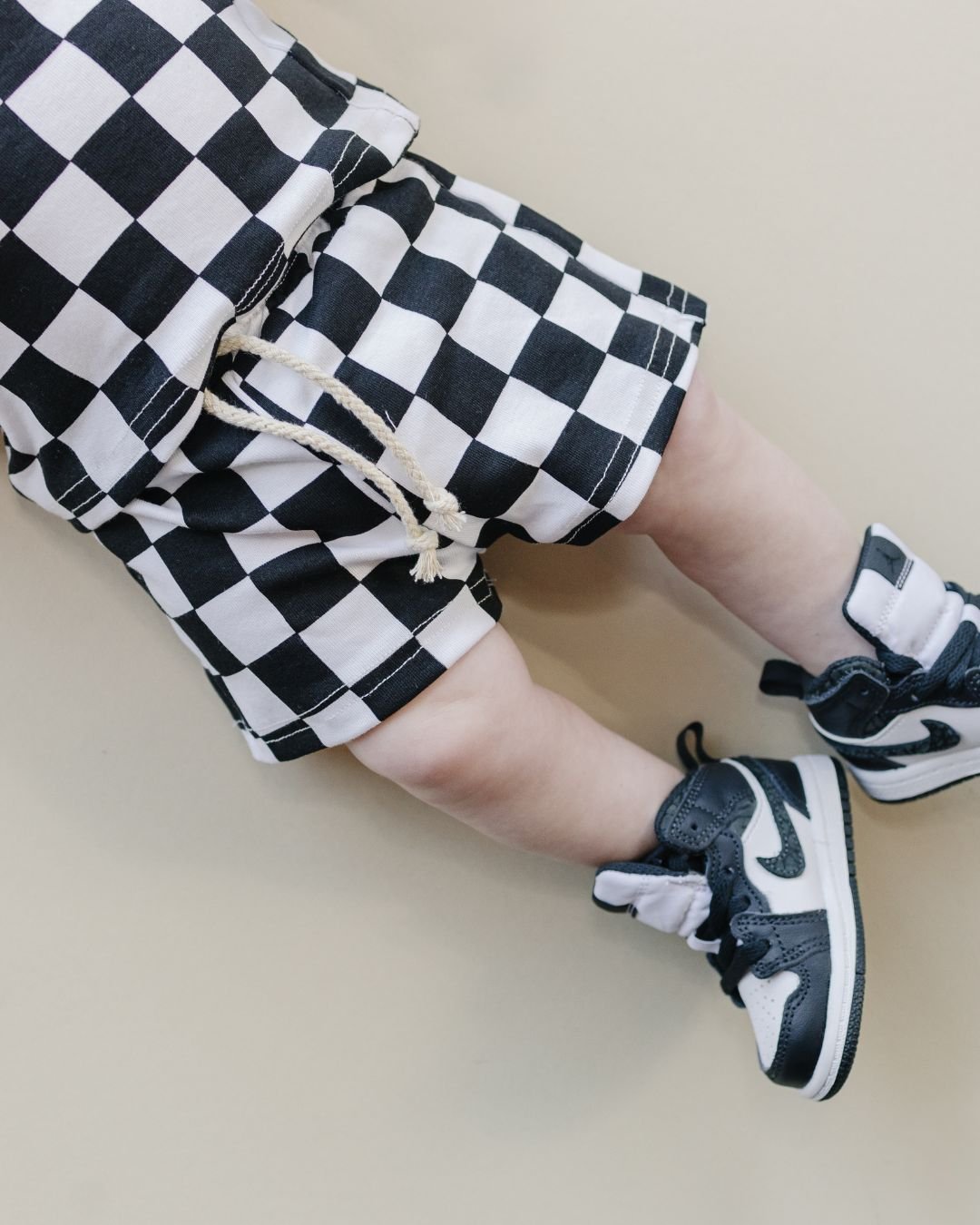 Checkered Shorts Set | Black - Mack & Harvie