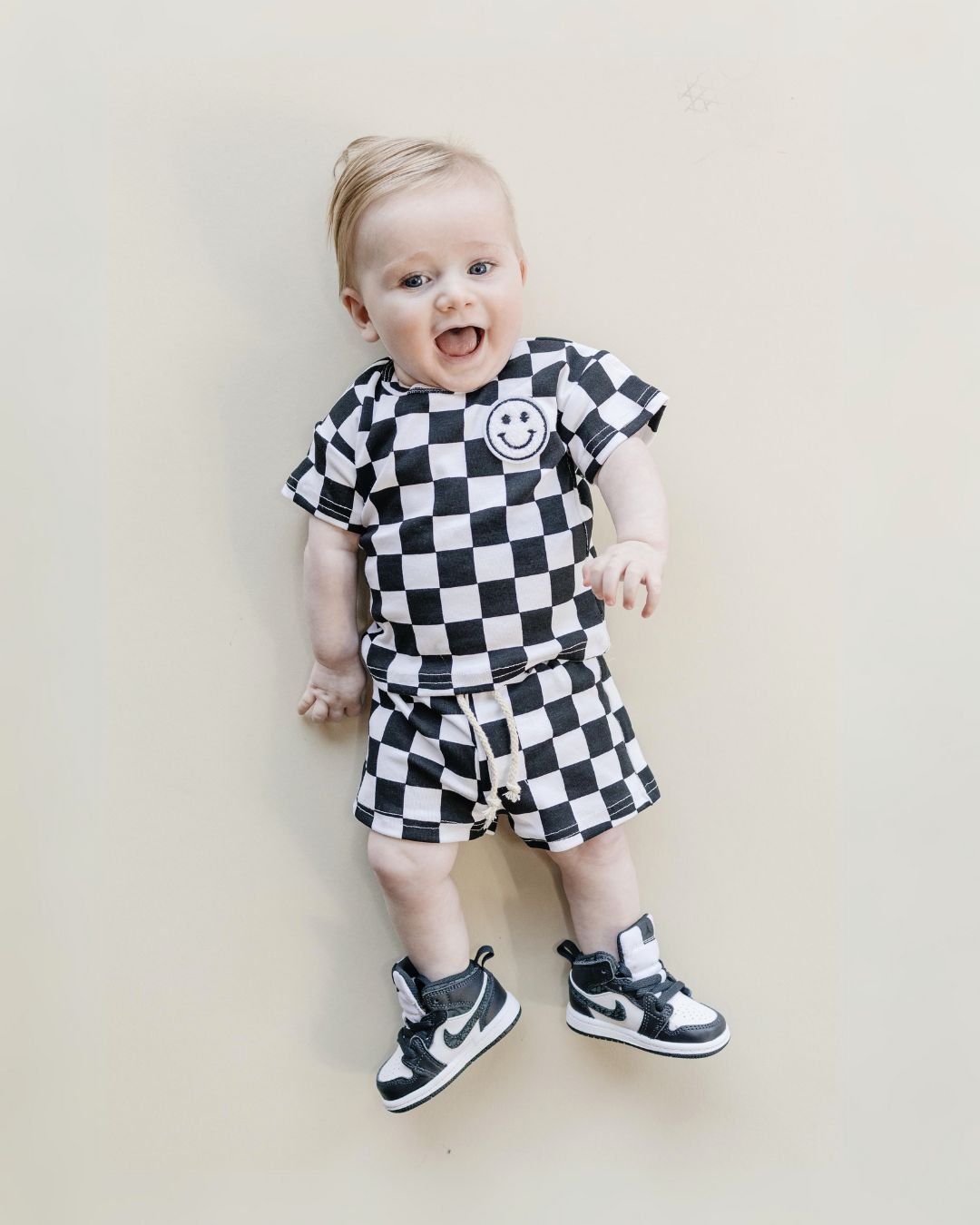 Checkered Shorts Set | Black - Mack & Harvie