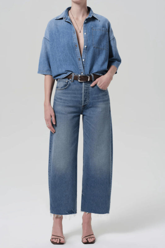 Ayla Raw-Hem Crop