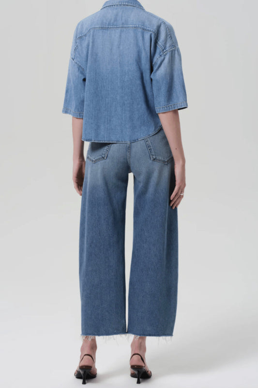 Ayla Raw-Hem Crop