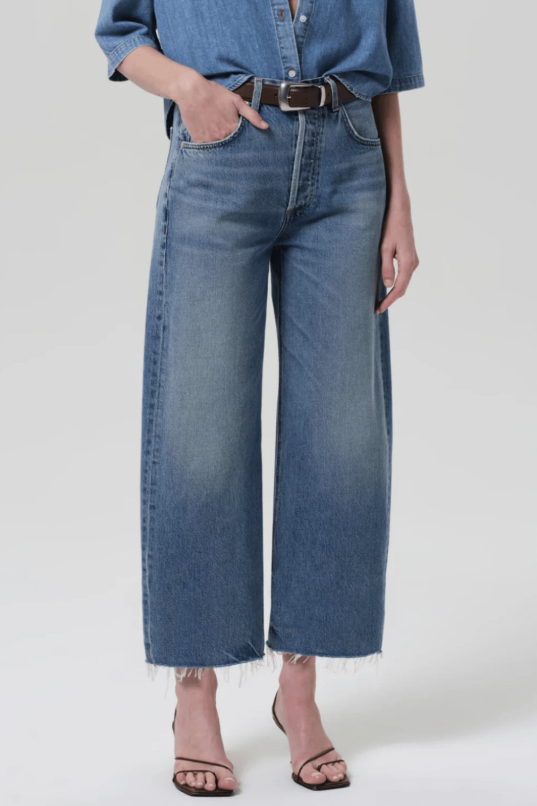 Ayla Raw-Hem Crop