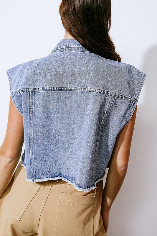 CLAIM TO FAME DENIM VEST - Mack & Harvie