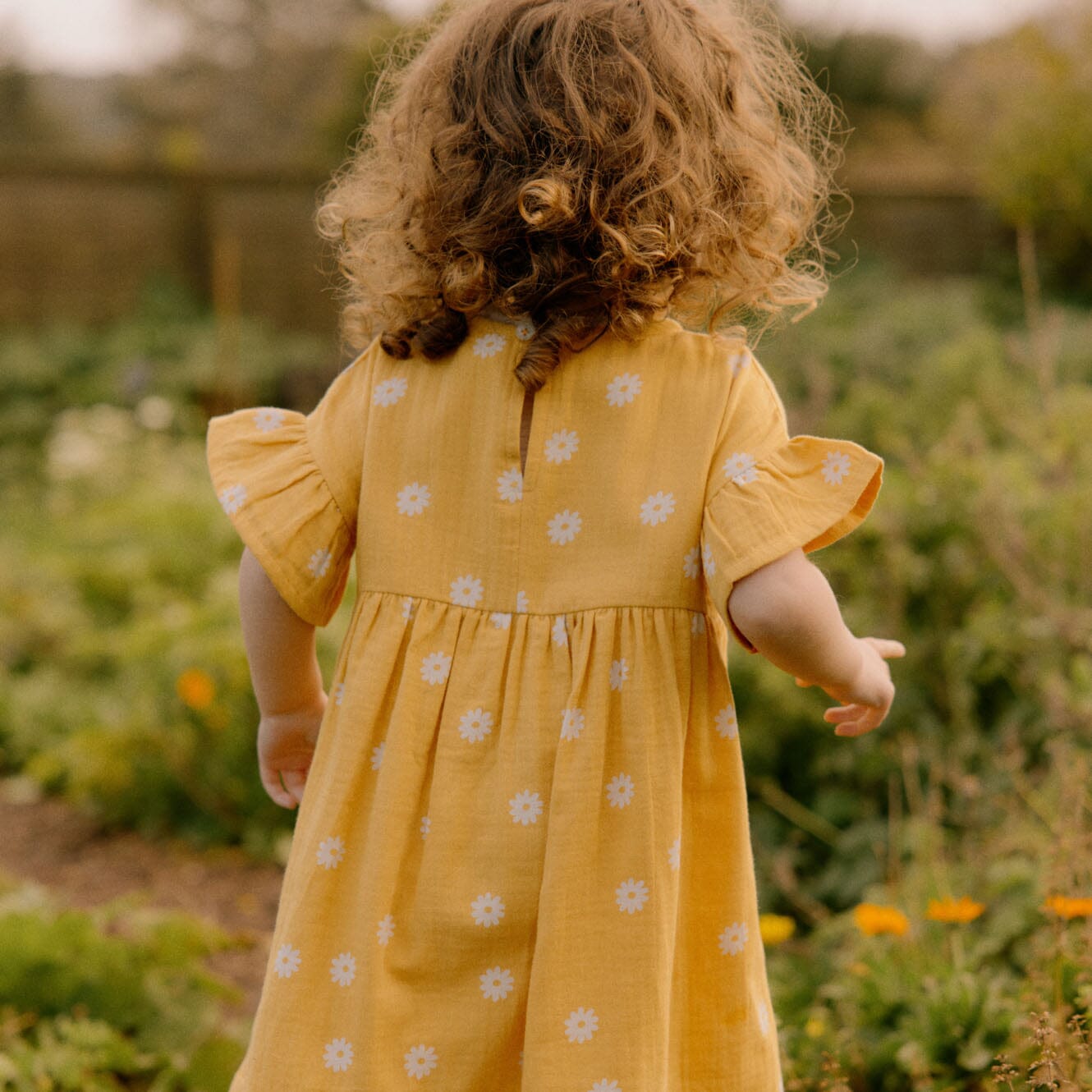 Clara Dress - Chamomile Sunshine Print - Mack & Harvie