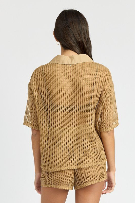 COLLARED LOUNGE SHIRT - Mack & Harvie