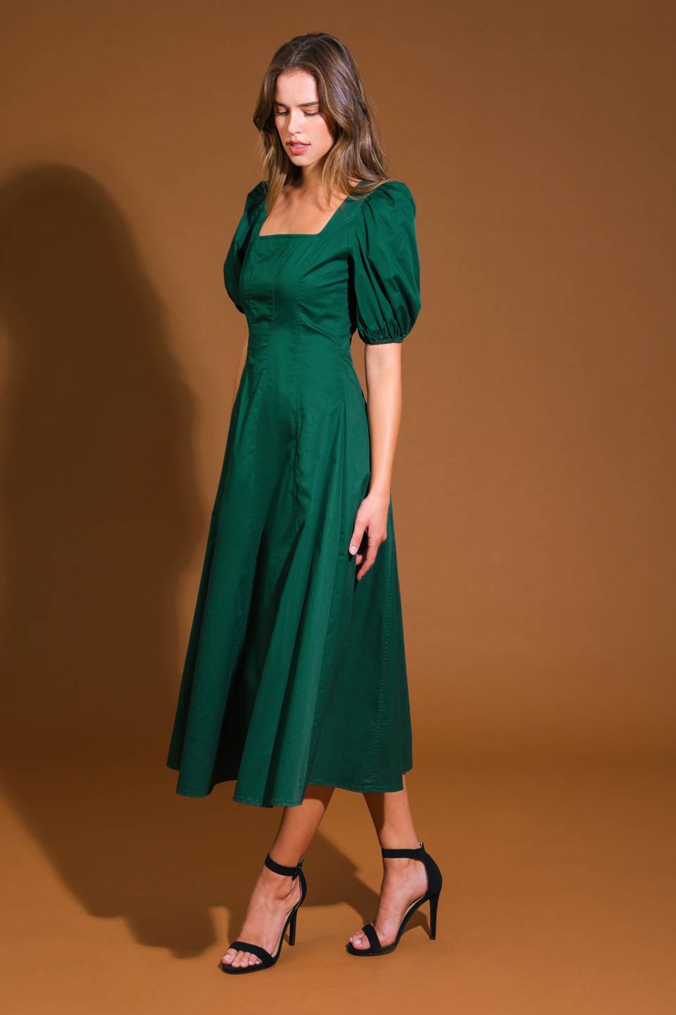 COLORS OF MY HEART WOVEN MIDI DRESS - Mack & Harvie