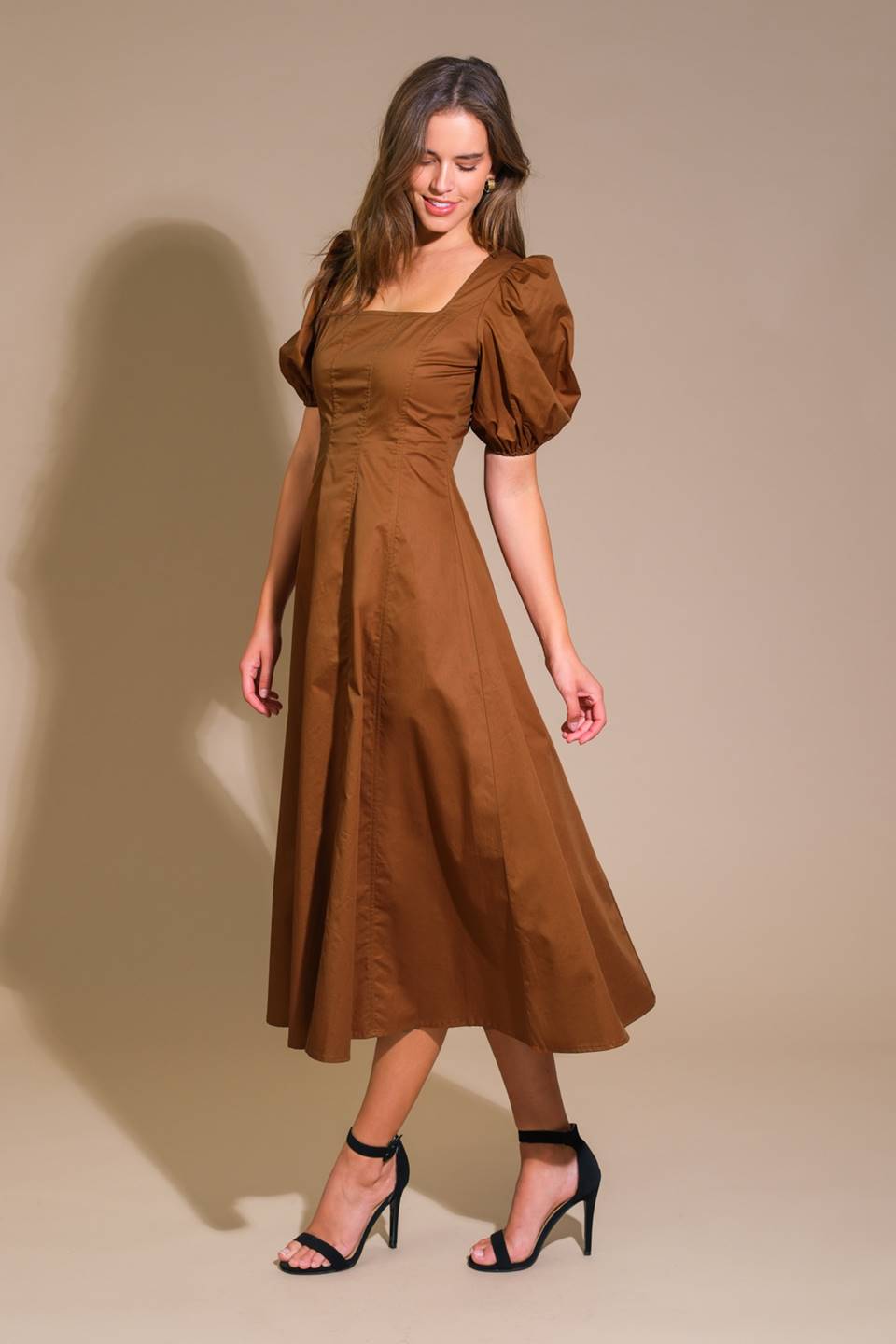 COLORS OF MY HEART WOVEN MIDI DRESS - Mack & Harvie