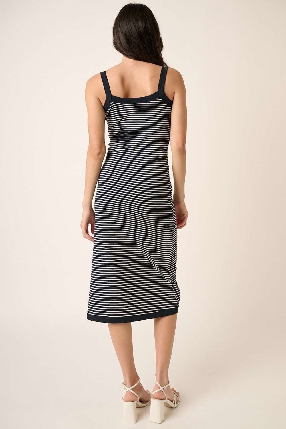 Contrast Striped Midi Cami Dress - Mack & Harvie