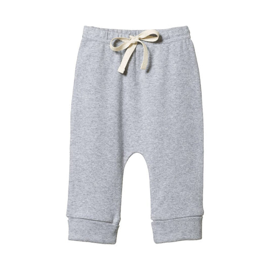 Cotton Drawstring Pants - Grey Marl - Mack & Harvie