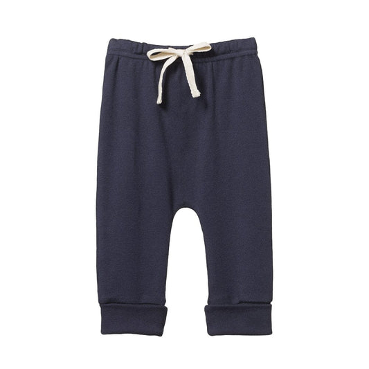 Cotton Drawstring Pants - Navy - Mack & Harvie