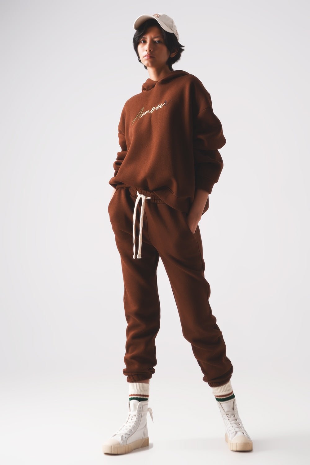 Cotton Jogger in Brown - Mack & Harvie