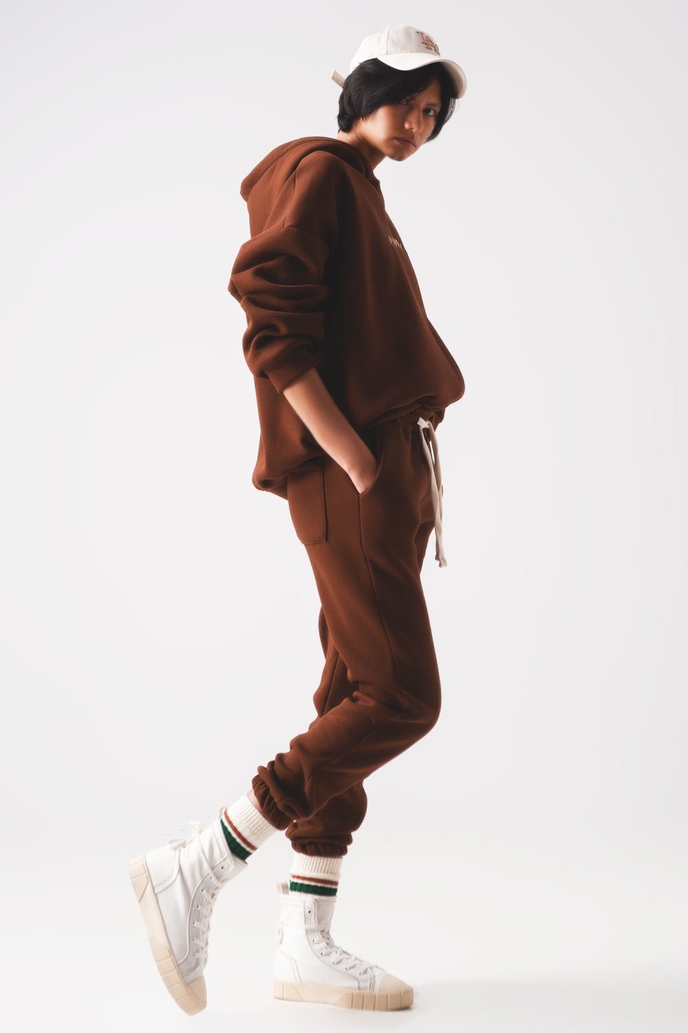 Cotton Jogger in Brown - Mack & Harvie