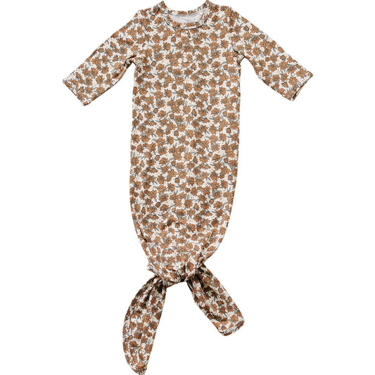 Cream Magnolia Bamboo Knot Gown - Mack & Harvie