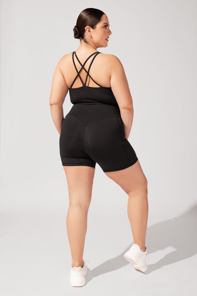 Crisscross Hourglass® Booty Short - Black - Mack & Harvie