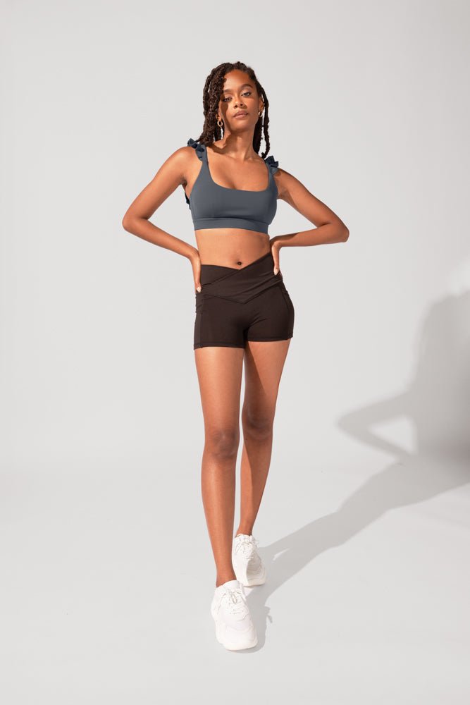 Crisscross Hourglass® Booty Short - Black - Mack & Harvie