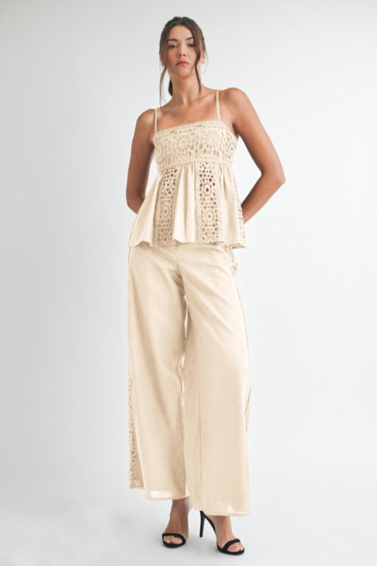 Crochet Det Babydoll Top