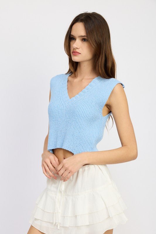 CROP VEST STYLE TOP - Mack & Harvie