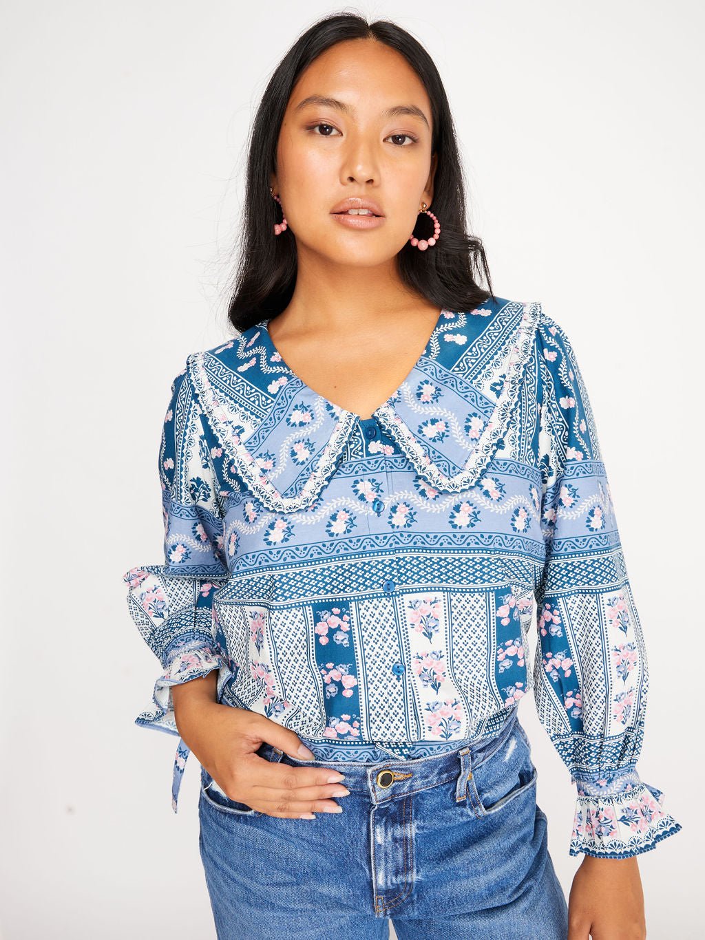 Daisy Blouse Vintage Floral - Mack & Harvie