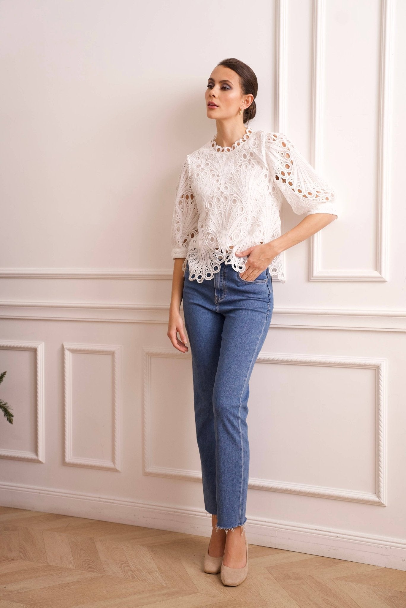 Daisy Guipure Lace Top - Mack & Harvie