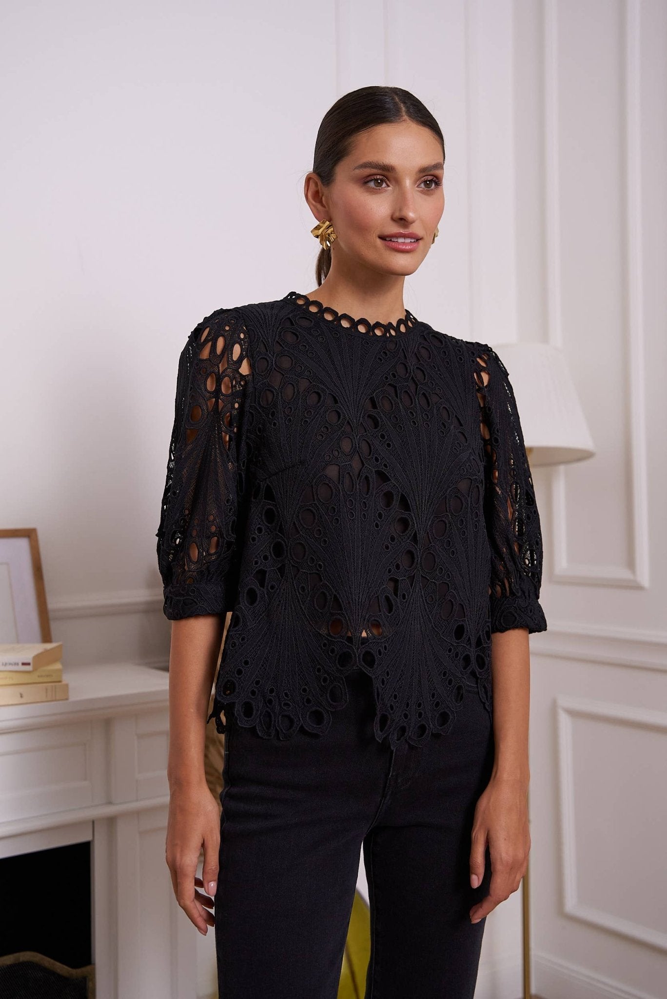 Daisy Guipure Lace Top - Mack & Harvie