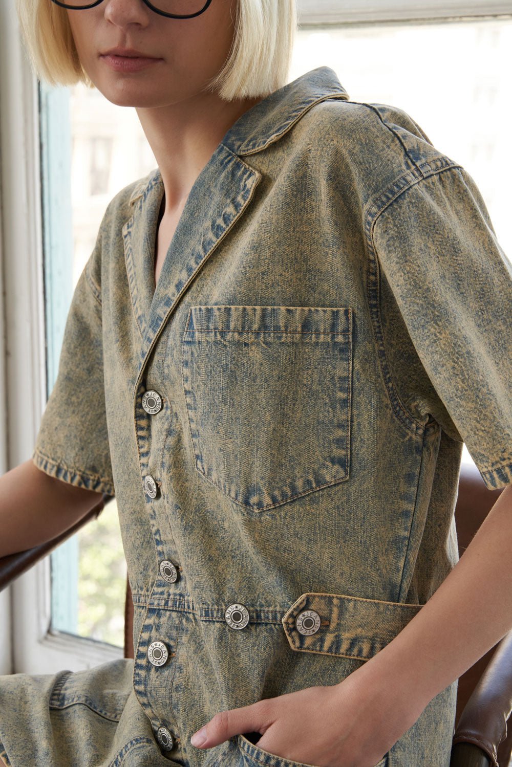 DAY IN THE LIFE DENIM ROMPER - Mack & Harvie