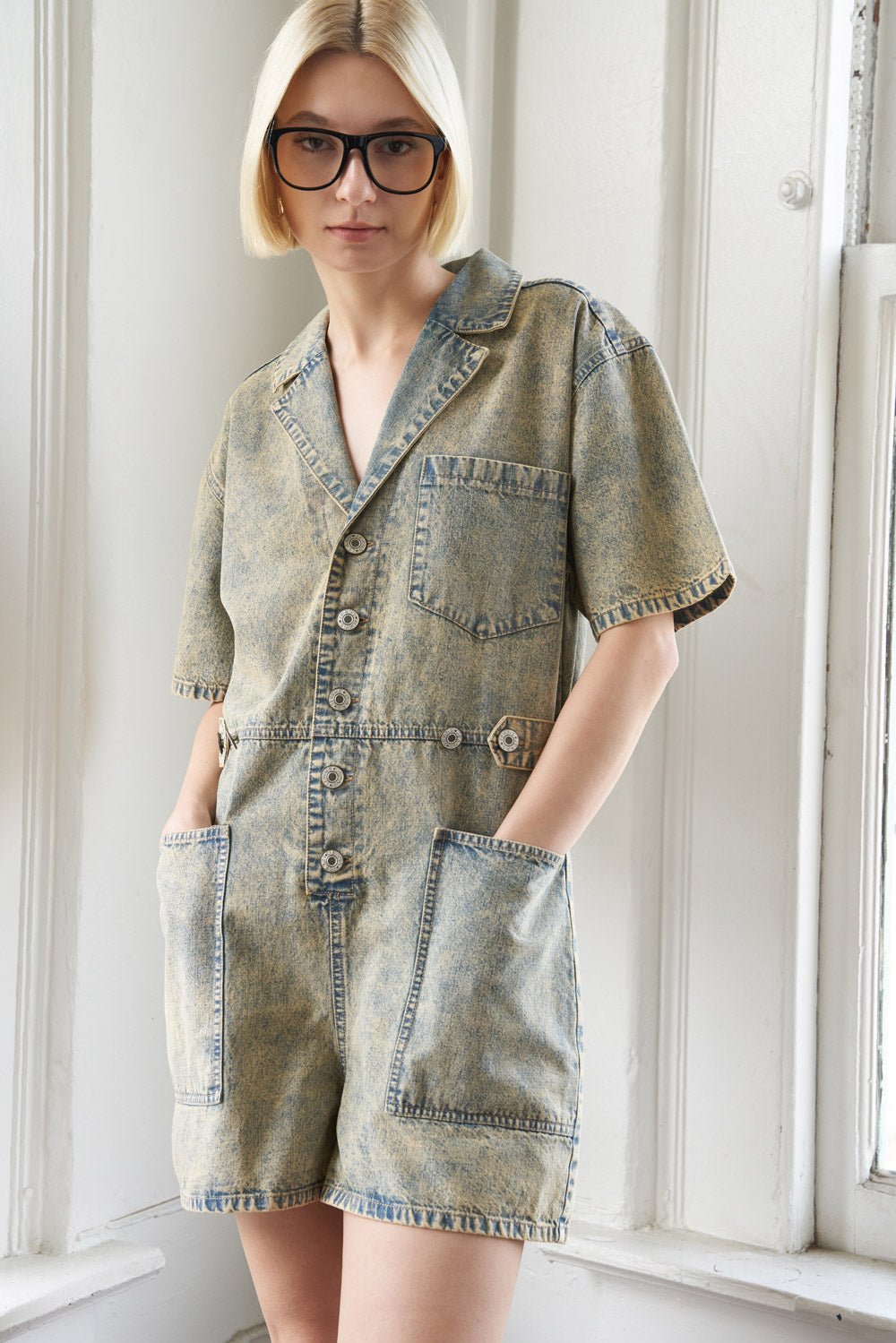 DAY IN THE LIFE DENIM ROMPER - Mack & Harvie