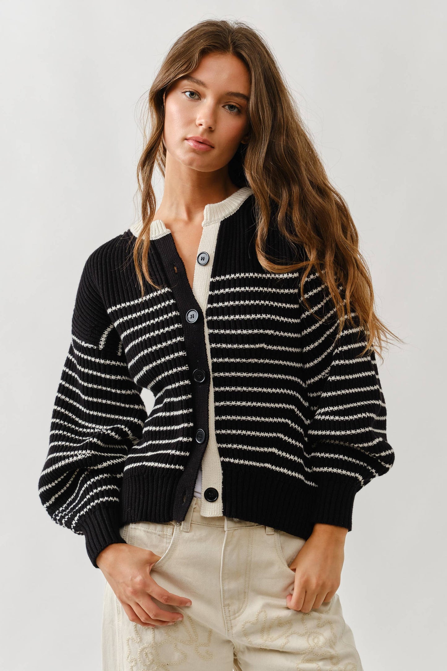 Black & White Stripe Sweater
