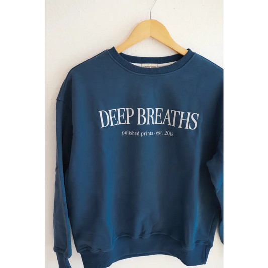 Deep Breaths Adult Pullover Sweatshirt