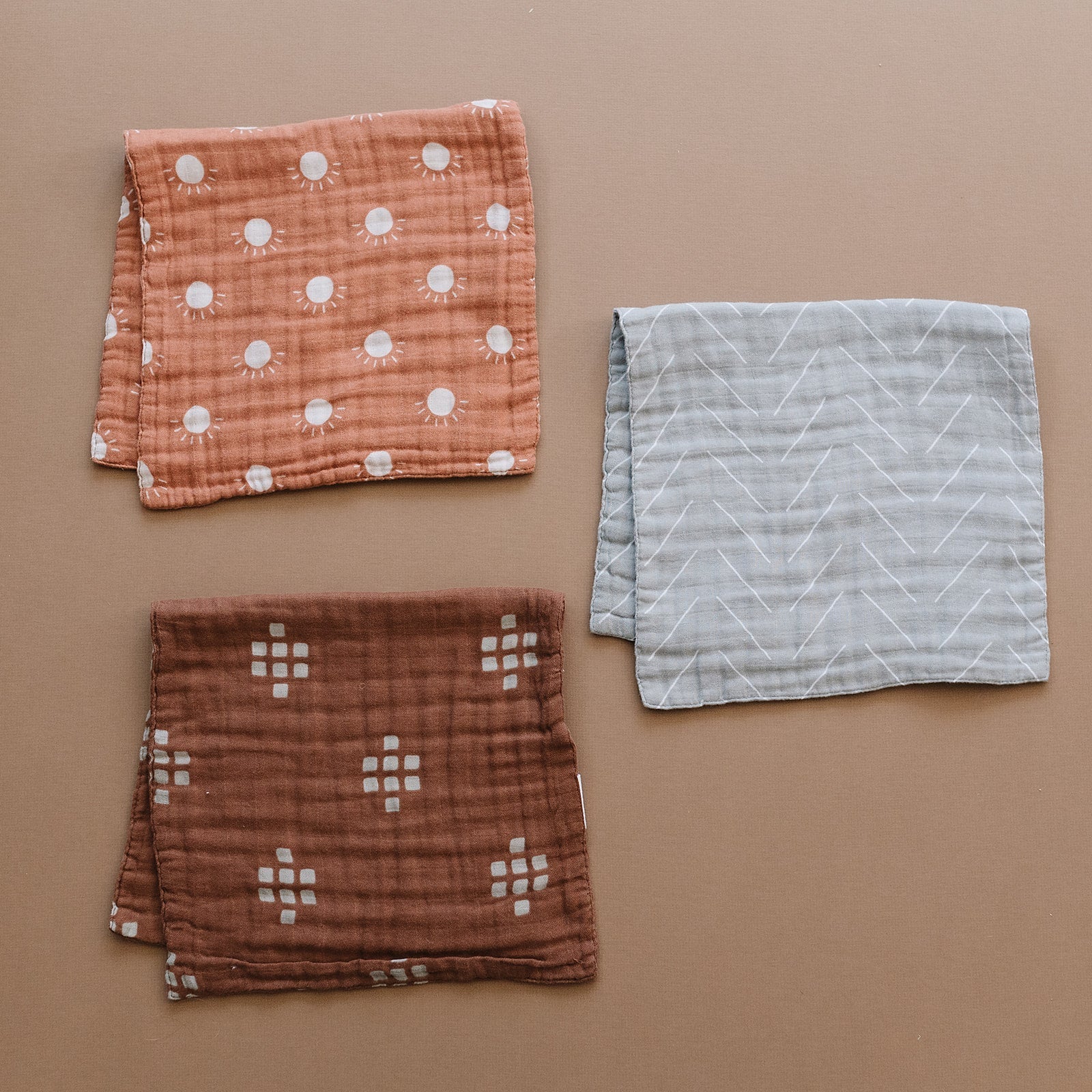 Desert Sage Muslin Burp Cloth - Mack & Harvie