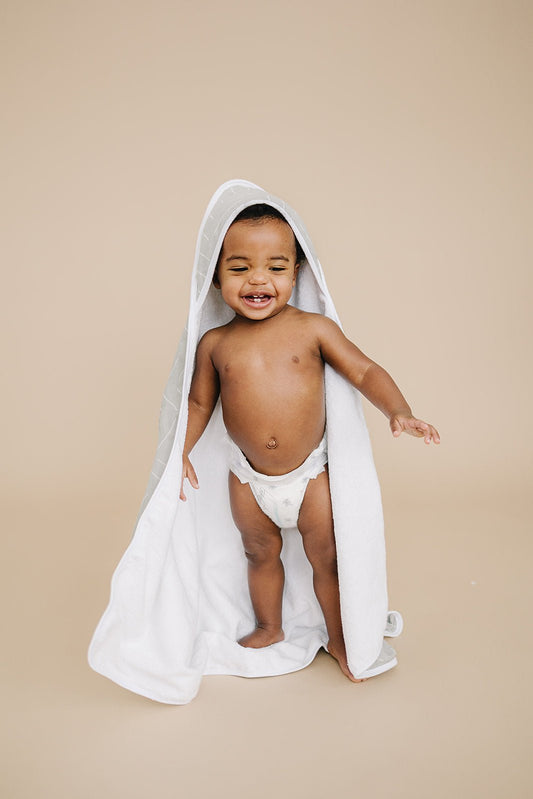 Desert Sage Muslin Hooded Towel - Mack & Harvie