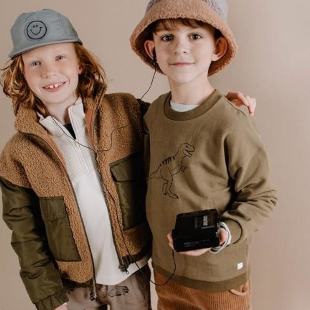 Dino Sweatshirt - Khaki - Mack & Harvie
