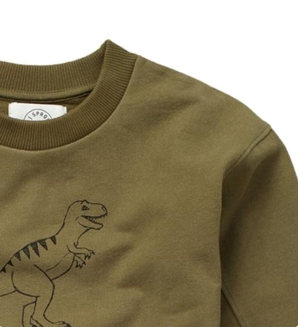 Dino Sweatshirt - Khaki - Mack & Harvie