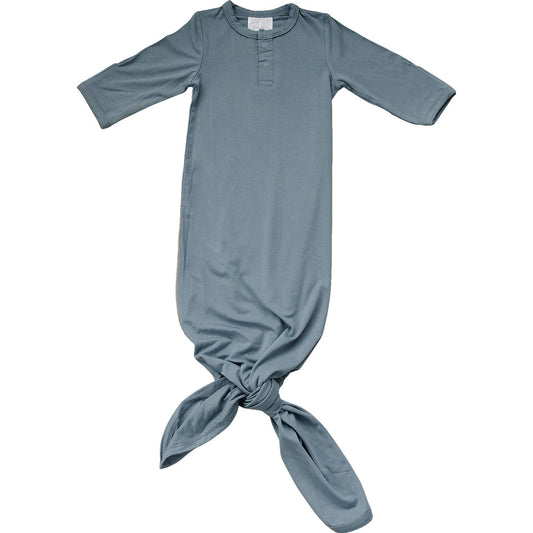 Dusty Blue Bamboo Knot Gown - Mack & Harvie