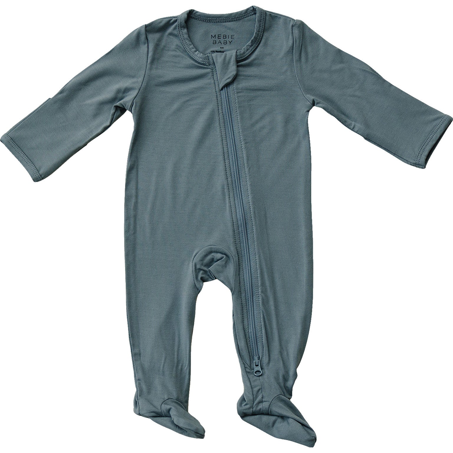 Dusty Blue Bamboo Zipper - Mack & Harvie