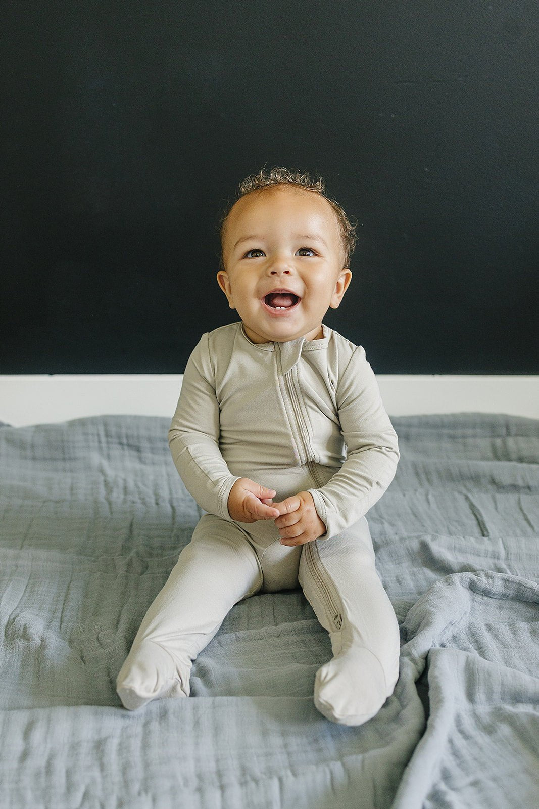 Dusty Blue Muslin Quilt - Mack & Harvie