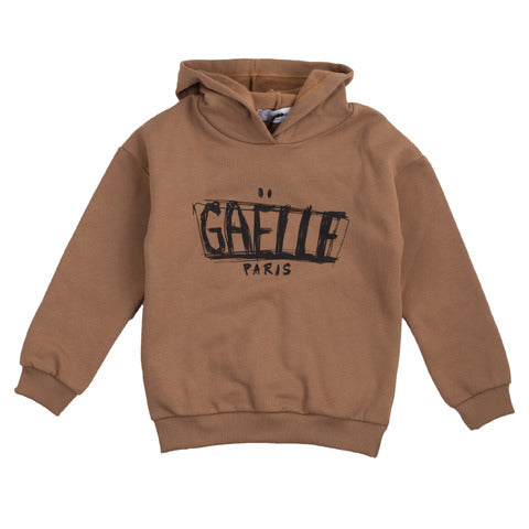 Gaelle - Brown Hoodie Sweatshirt