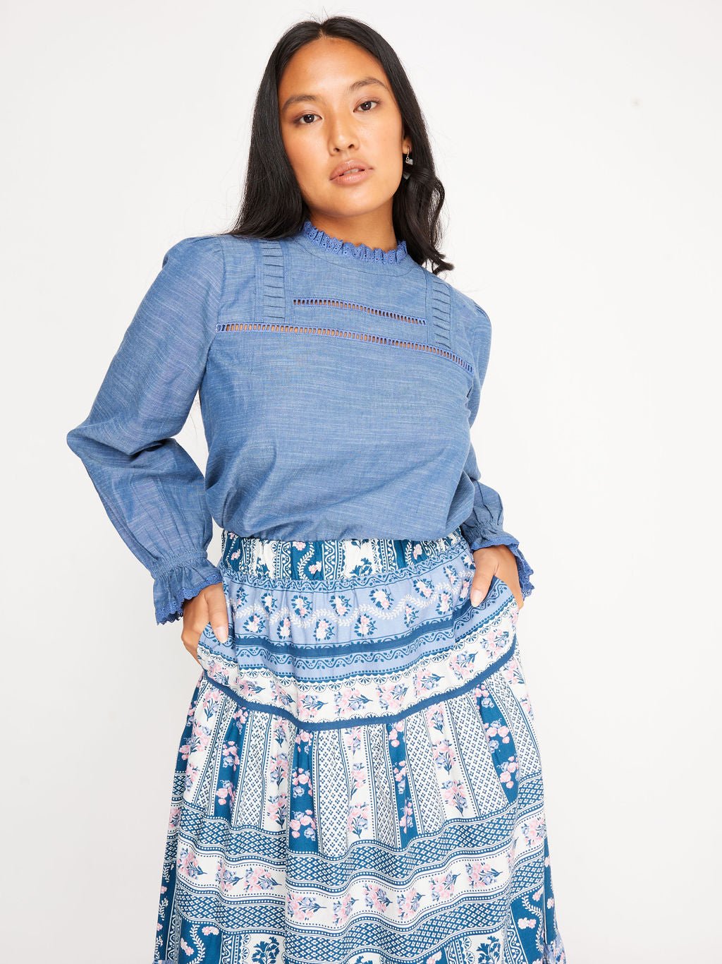 Edith Skirt Vintage Floral - Mack & Harvie