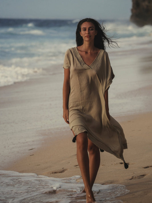 Ela Kaftan - Khaki Green - Mack & Harvie