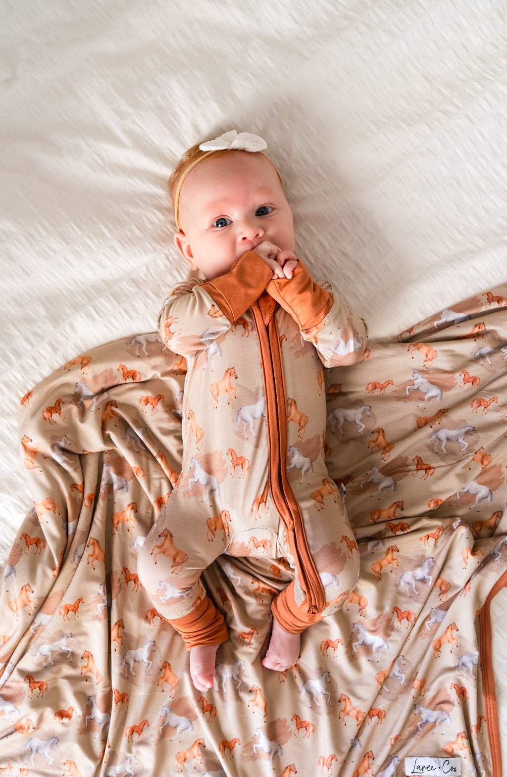 Ember Tan Bamboo Toddler Blanket - Mack & Harvie