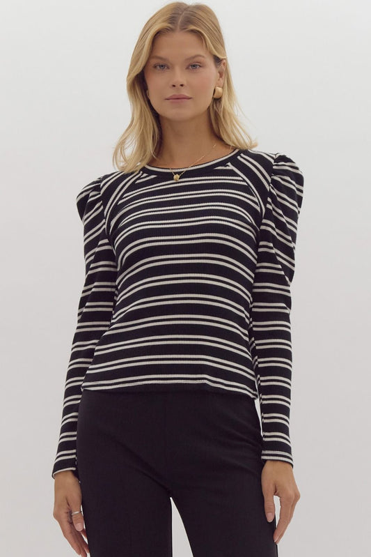 This Is The Life Striped Knit Top *FS