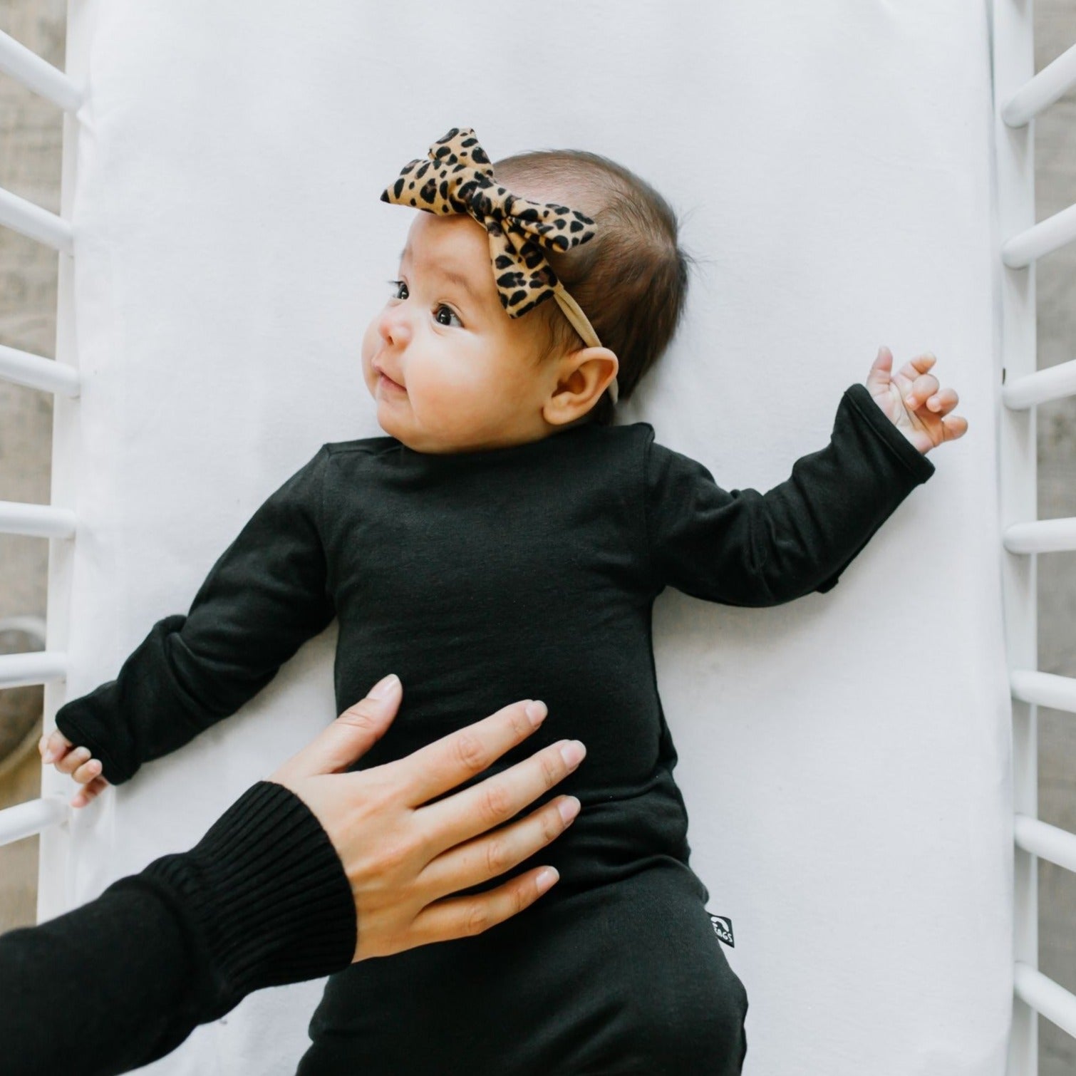 Essentials Peekabooty™ Rag Romper - 'Newborn Rag in Phantom' - Mack & Harvie