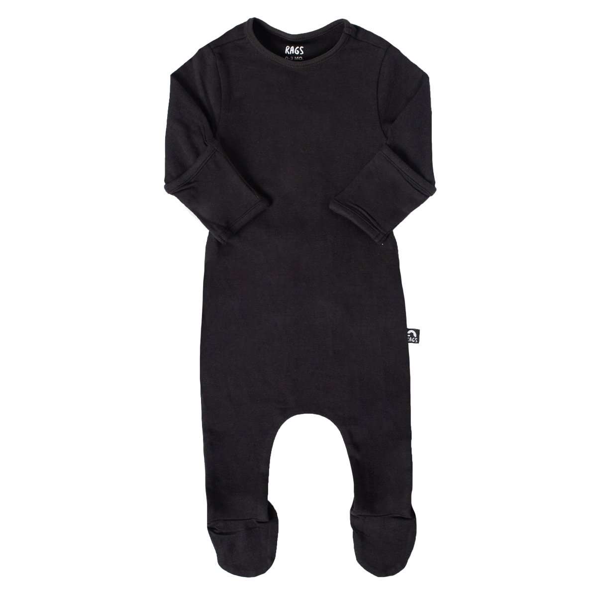 Essentials Peekabooty™ Rag Romper - 'Newborn Rag in Phantom' - Mack & Harvie