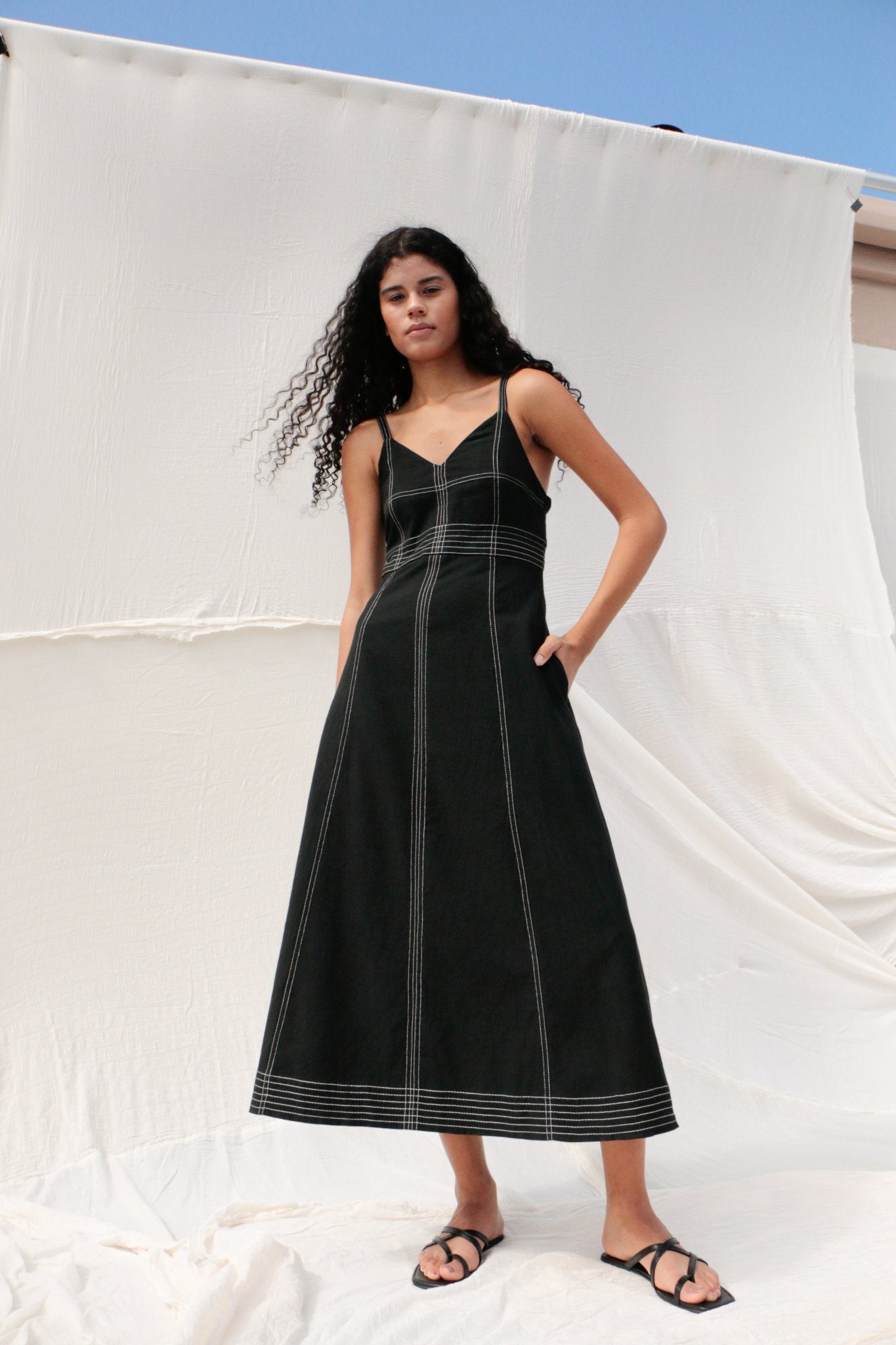 Eva Maxi Dress - Black - Mack & Harvie