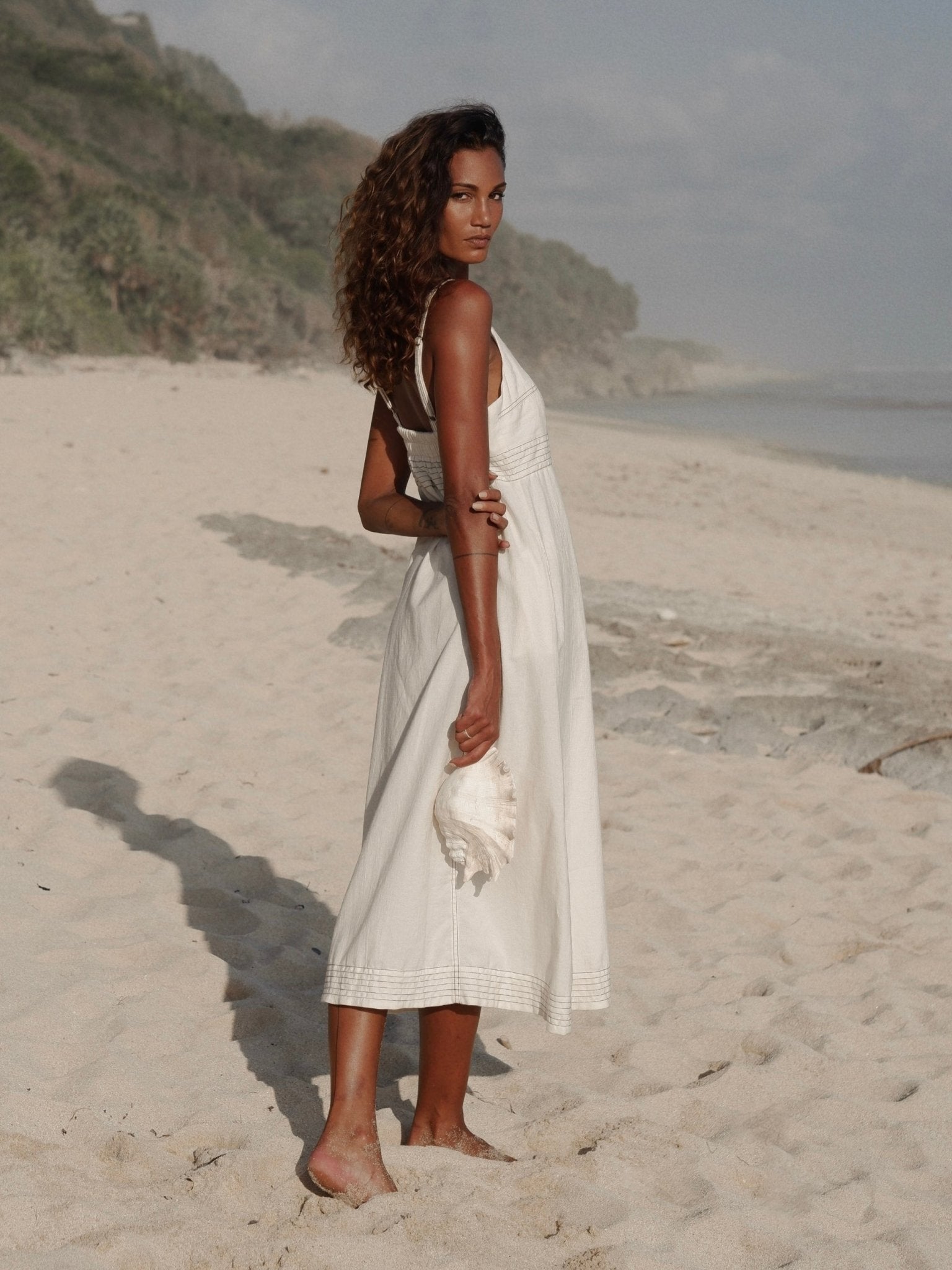 Eva Maxi Dress - Natural - Mack & Harvie