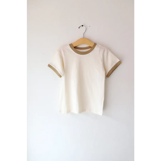 The Everyday Ringer Tee in Muted Brown