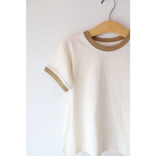 The Everyday Ringer Tee in Muted Brown