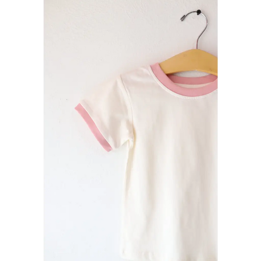 The Everyday Ringer Tee in Rose