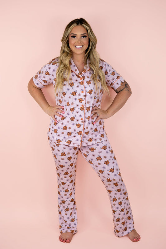 EXCLUSIVE HIGHLAND CUTIE WOMEN’S RELAXED FLARE DREAM SET - Mack & Harvie
