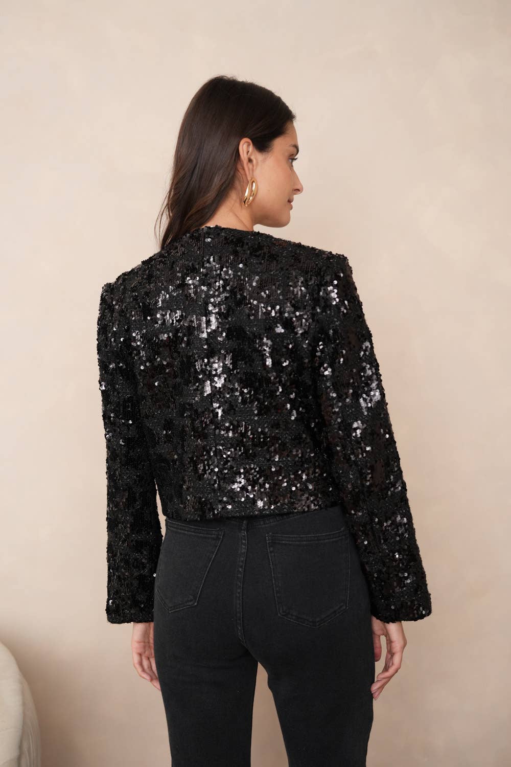 Sequin Tweed Jacket
