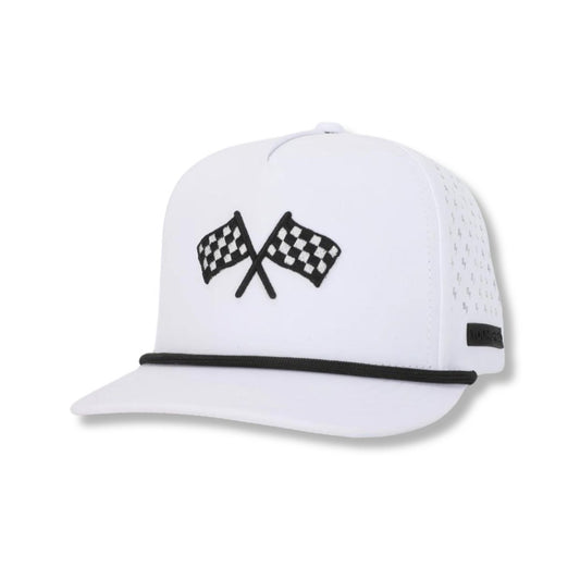 FINISH LINE WHITE ADVENTURE SNAPBACK // WATER - RESISTANT - Mack & Harvie